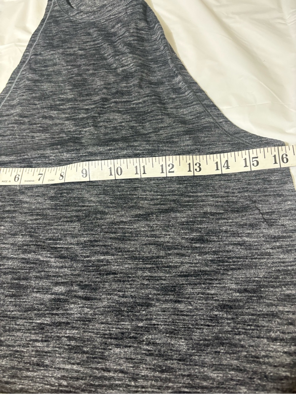 Lululemon Athletica Racerback Tank Top Size 4 Heathered Gray Black Yoga Gymm - Picture 5 of 6
